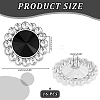 16Pcs Alloy Rhinestone Shank Buttons BUTT-GA0001-19B-2