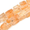 Heated Natural Citrine Beads Strands G-O170-113-2