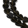 Natural Golden Sheen Obsidian Beads Strands G-M403-A46-03-4