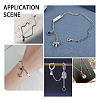 32Pcs 8 Color 304 Stainless Steel Rhinestone Charms STAS-UN0023-86-6