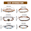 SUPERFINDINGS 6Pcs 6 Style Imitation Leather Southwestern Cowboy Hat Belt FIND-FH0006-59-2