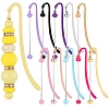 11Pcs 11 Colors Alloy Bookmarks AJEW-SZ0002-53-1