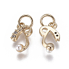 Brass Charms KK-L179-08P-G-2