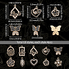 40Pcs 10 Style Alloy Enamel Pendants FIND-SC0008-32-2