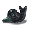 Natural Gemstone Carved Healing Snail Figurines G-K342-02-2