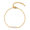 Bohemian Style Natural Quartz Crystal Beaded Link Bracelets LF0304-1-1