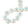 Natural Freshwater Shell Enamel Beads SHEL-N026-194-04-4