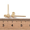 Brass Stud Earring Findings KK-R164-05A-G-3