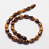 Natural Tiger Eye Beads Strands G-N0179-02-10x15mm-2