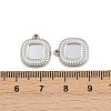 304 Stainless Steel Pendant Cabochon Settings STAS-L303-34P-3