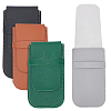 4Pcs 4 Colors PU Leather Jewelry Storage Clamshell Bags ABAG-NB0002-06-1