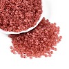 6/0 Transparent Inside Colours Glass Seed Beads SEED-N008-08K-1