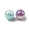 76Pcs Resin UV Reactive Beads RESI-Z041-03-3