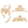 3Pcs 3 Style Halloween Alloy Claw Hair Clips for Women Girls AJEW-TA0001-91-2