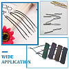 300Pcs 2 Styles Iron Folding Crimp Ends FIND-ME0002-97-4