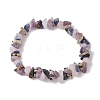 Natural Mixed Gemstone Chips Stretch Bracelets BJEW-JB11070-02-1