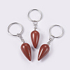 Natural Red Jasper Keychain KEYC-P041-B06-1