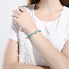 Natural Turquoise Chips Stretch Bracelets BJEW-BB16534-F-7