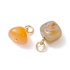 Natural Agate Pendants PALLOY-JF05214-2