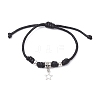 2Pcs Alloy & Brass Charm Bracelets for Women Men BJEW-JB11287-3