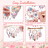 4 Sheets 4 Styles Retro Theme PVC Waterproof Decorative Stickers DIY-WH0489-006-3