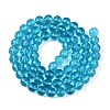 Transparent Glass Bead Strands GLAA-R095-12mm-23-2