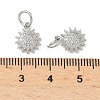 Brass Micro Pave Cubic Zirconia Pendants KK-D386-16P-02-3