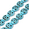 Synthetic Turquoise Beads Strands UNKW-T001-A10-02-4