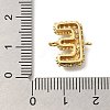 Brass Micro Pave Cubic Zirconia Links KK-I717-04E-3