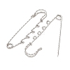 304 Stainless Steel Safety Pins Brooch Findings STAS-C181-01F-P-3