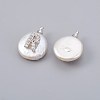 Natural Cultured Freshwater Pearl Pendants PEAR-F008-30P-R-2