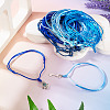 50Pcs 5 Colors Adjustable Nylon Cord Bracelet Making BJEW-TA00670-7