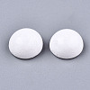 Spray Painted White Wood Cabochons X1-WOOD-TAC0001-23A-2