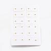 Brass Ear Studs EJEW-E213-A-11G-1