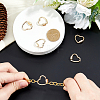 6Pcs Brass Screw Carabiner Lock Charms KK-HS0001-38-3
