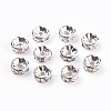 Brass Rhinestone Spacer Beads X-RB-A014-Z8mm-28S-NF-1