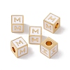 Rack Plating Brass Enamel Beads KK-B060-04G-04M-3