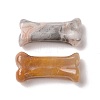 Natural Crazy Agate Dog Bone Shape Sculptures DJEW-G033-01A-08-2