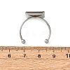 304 Stainless Steel Cuff Rings Components SA-CBA8B85-10E-P-3