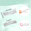 100Pcs Iron Hair Clip Findings PHAR-SC0001-002A-2