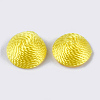 Polyester Thread Fabric Cabochons WOVE-T008-02B-02-2