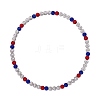 Polymer Clay Rhinestone Round Beaded Necklaces NJEW-SW00049-05-1