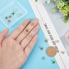 16Pcs 8 Colors Brass Cubic Zirconia Charms FIND-FH0003-78-3