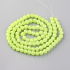 Baking Paint Imitation Jade Glass Round Bead Strands X-DGLA-Q021-10mm-08-3