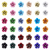 108Pcs 18 Colors Aluminum Beads FALUM-TA0001-01-3