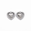 Brass Micro Pave Clear Cubic Zirconia Charms KK-S356-737-1