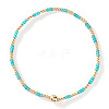 Glass Seed Beads & CCB Beads Stretch Bracelets TB4137-29-1