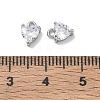 Brass Micro Pave Clear Cubic Zirconia Charms CU-CBA91C0-03P-3