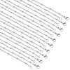  10Pcs 304 Stainless Steel Satellite Chain Necklaces Set for Men Women NJEW-NB0001-13-1