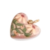 Brass Enamel Pendants ENAM-I087-03E-2